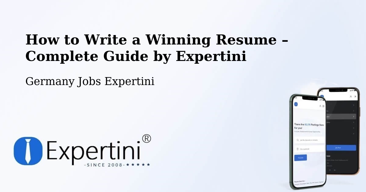 Resume Writing Guide for Job Seekers – Freiburg - Freiburg, Germany Jobs Expertini
