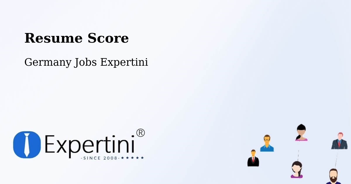 Resume Score & Job Description Match Tool – Freiburg - Germany Jobs Expertini